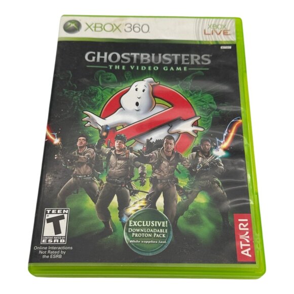Ghostbusters The Video Game Xbox 360 Classic Green Case No Manual Atari Spooky F - Picture 1 of 4
